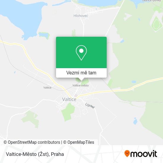 Valtice-Město (Žst) mapa