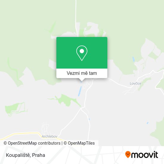 Koupaliště mapa
