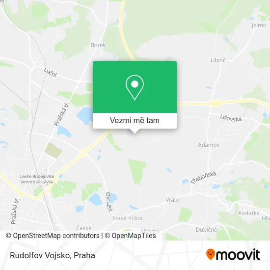 Rudolfov Vojsko mapa