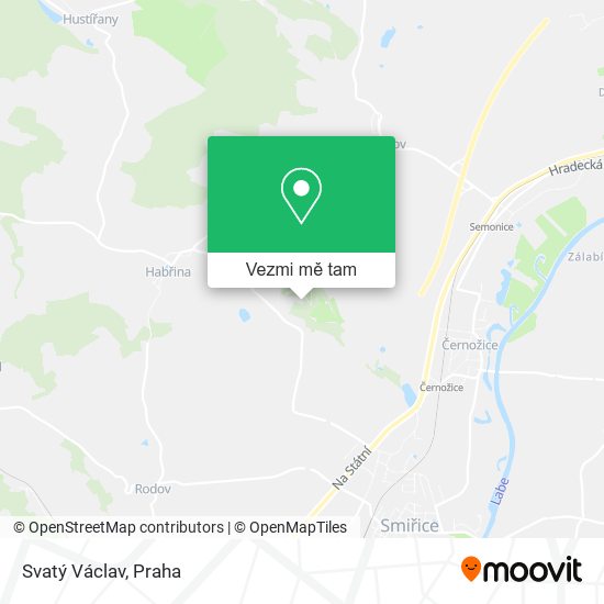 Svatý Václav mapa