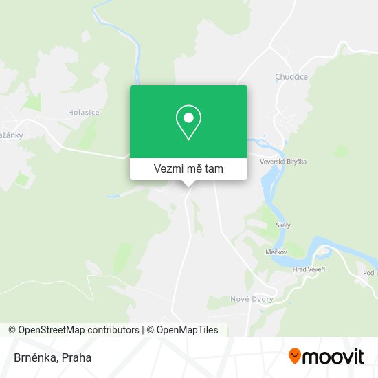 Brněnka mapa