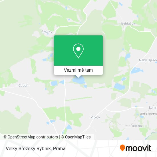 Velký Březský Rybník mapa