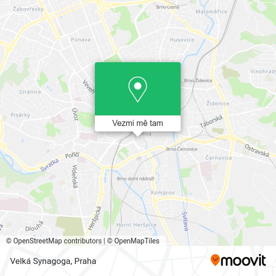 Velká Synagoga mapa