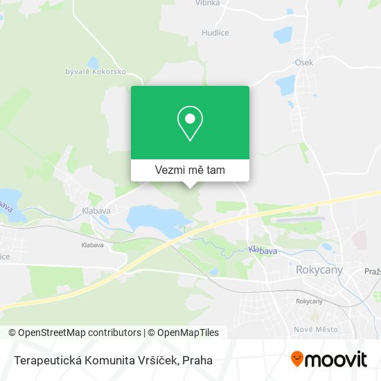Terapeutická Komunita Vršíček mapa
