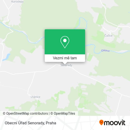 Obecní Úřad Senorady mapa