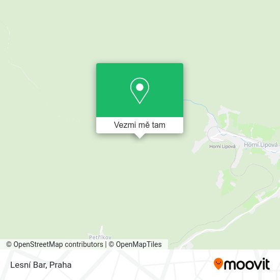 Lesní Bar mapa