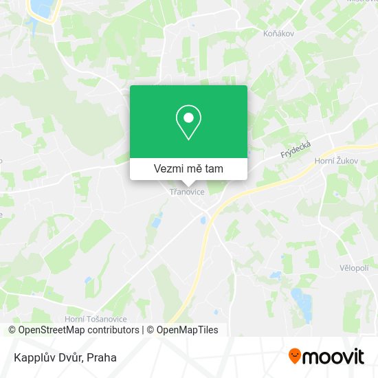 Kapplův Dvůr mapa