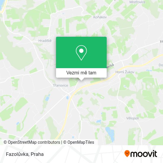 Fazolůvka mapa