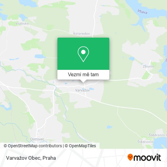 Varvažov Obec mapa