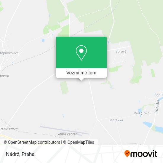 Nádrž mapa