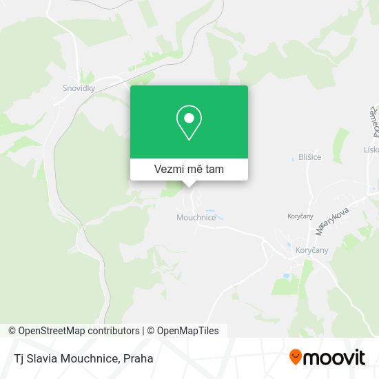 Tj Slavia Mouchnice mapa