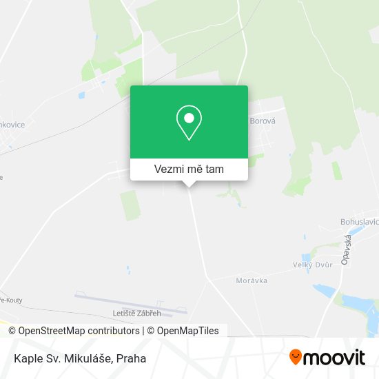 Kaple Sv. Mikuláše mapa