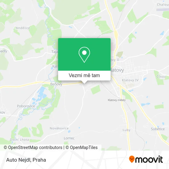 Auto Nejdl mapa
