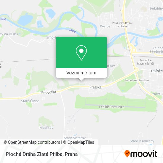 Plochá Dráha Zlatá Přilba mapa