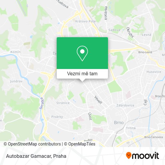 Autobazar Gamacar mapa