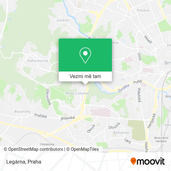 Legárna mapa