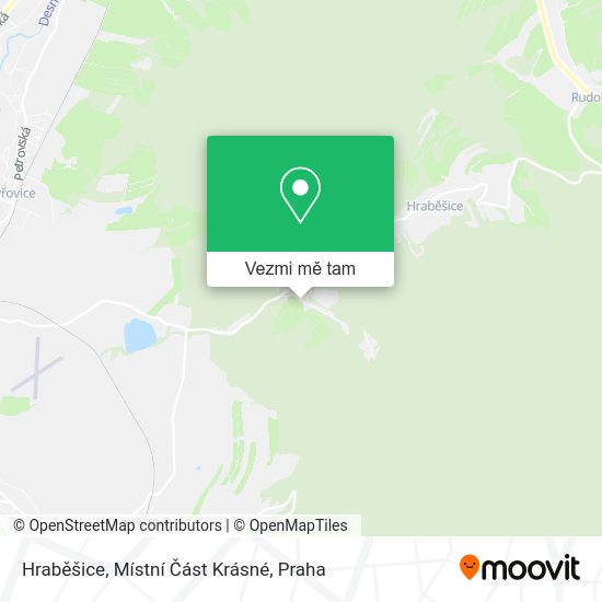 Hraběšice, Místní Část Krásné mapa