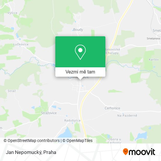 Jan Nepomucký mapa