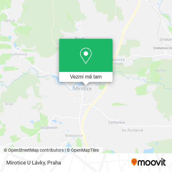 Mirotice U Lávky mapa