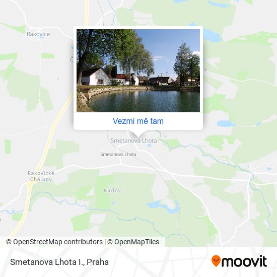 Smetanova Lhota I. mapa