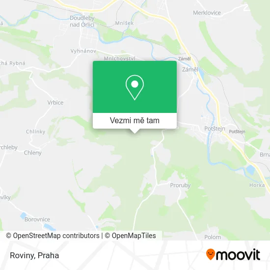 Roviny mapa