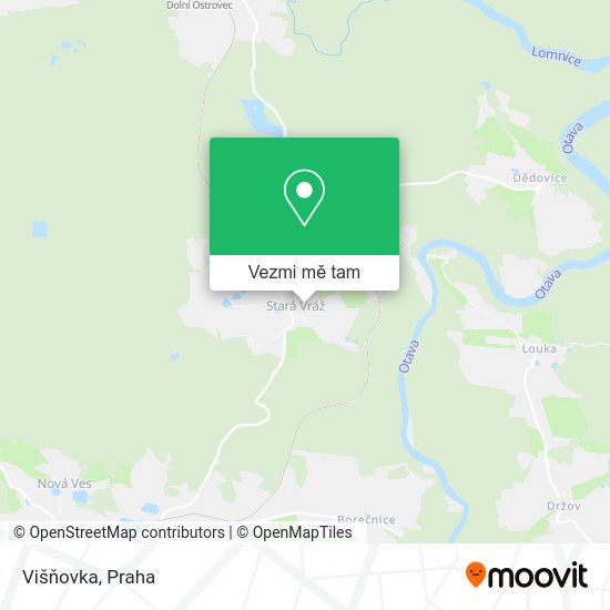 Višňovka mapa