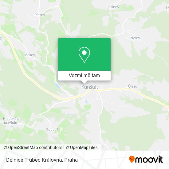 Dělnice Trubec Královna mapa