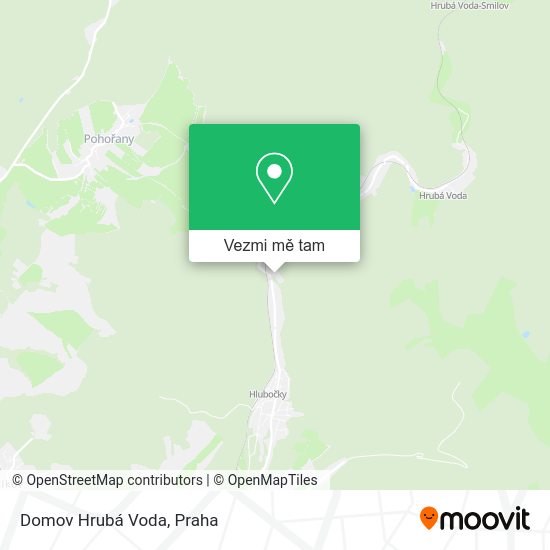 Domov Hrubá Voda mapa