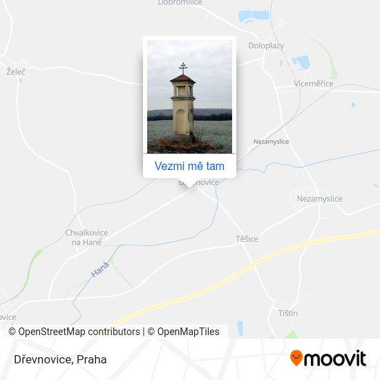 Dřevnovice mapa