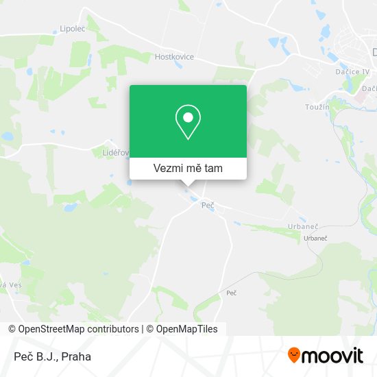 Peč B.J. mapa
