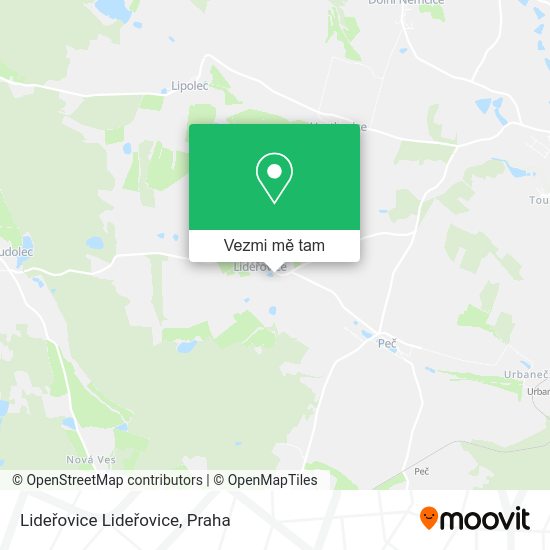 Lideřovice Lideřovice mapa