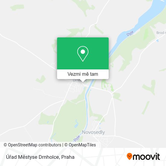 Úřad Městyse Drnholce mapa