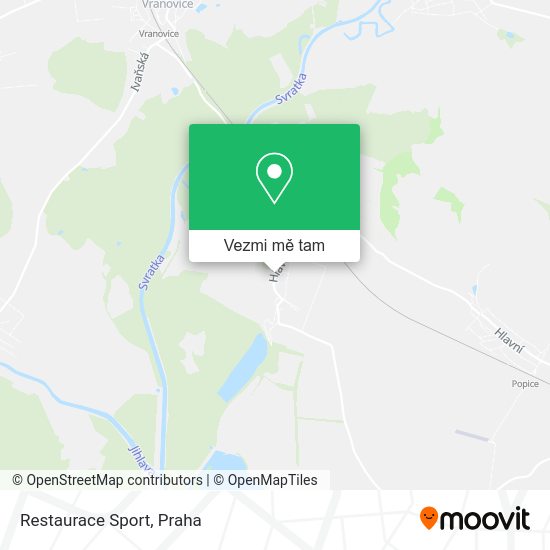 Restaurace Sport mapa