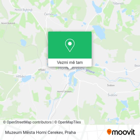 Muzeum Města Horní Cerekev mapa