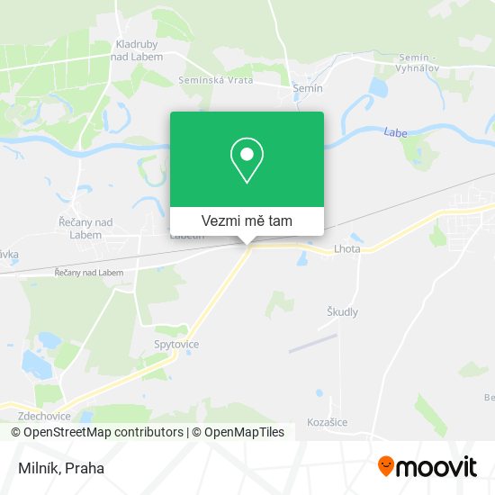 Milník mapa