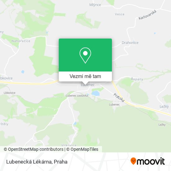 Lubenecká Lékárna mapa