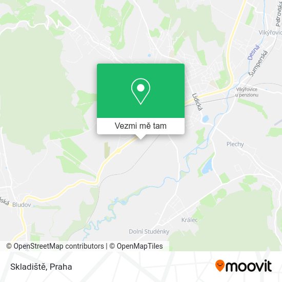 Skladiště mapa