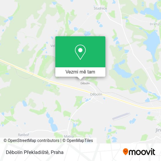 Děbolín Překladiště mapa