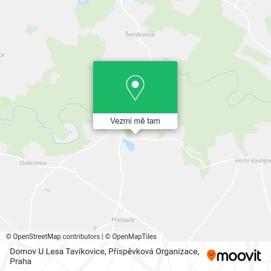 Domov U Lesa Tavíkovice, Příspěvková Organizace mapa