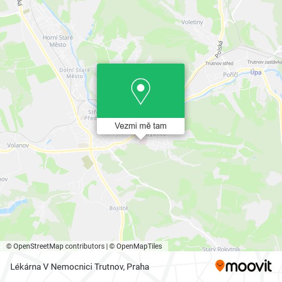 Lékárna V Nemocnici Trutnov mapa