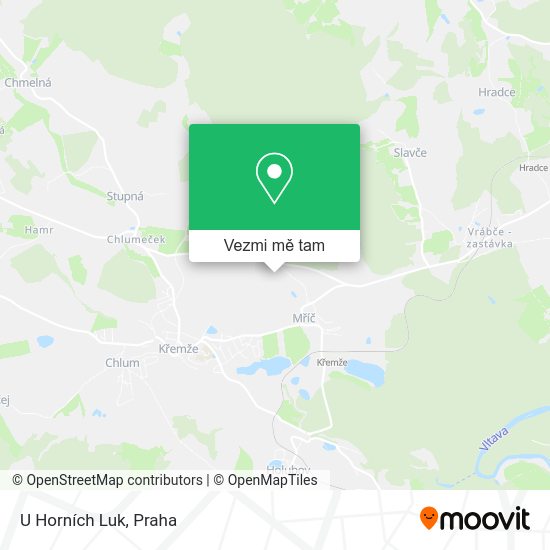 U Horních Luk mapa