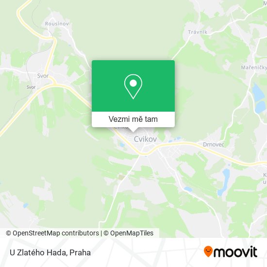U Zlatého Hada mapa