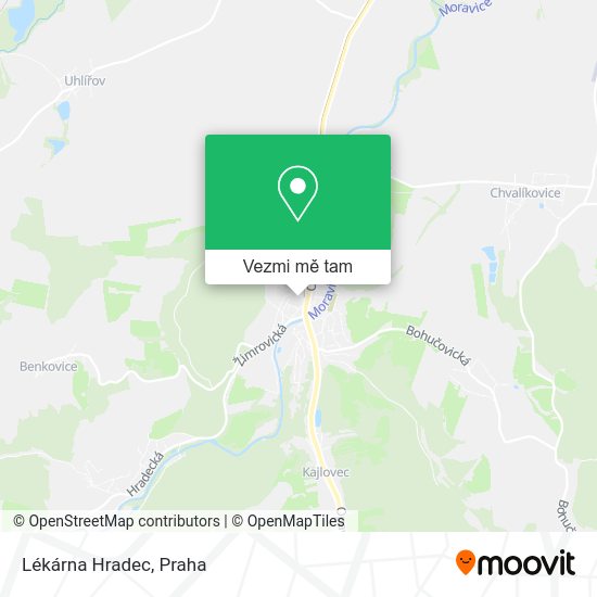 Lékárna Hradec mapa