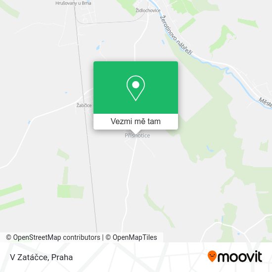 V Zatáčce mapa