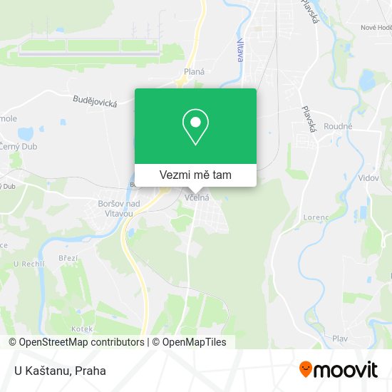 U Kaštanu mapa