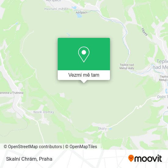 Skalní Chrám mapa