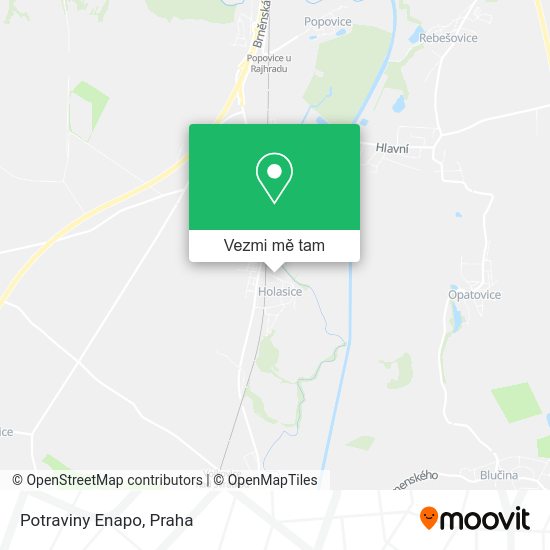 Potraviny Enapo mapa