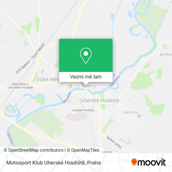 Motosport Klub Uherské Hradiště mapa