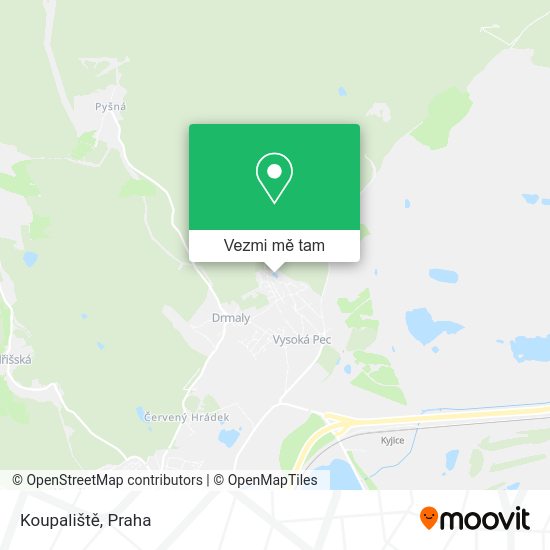 Koupaliště mapa