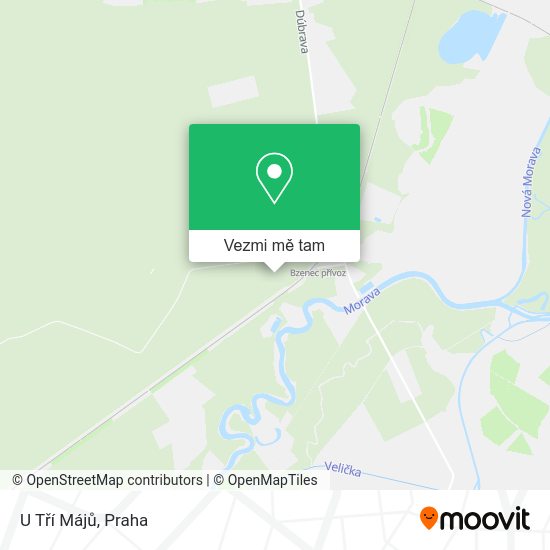 U Tří Májů mapa